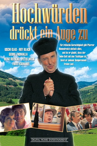Póster de Hochwürden drückt ein Auge zu