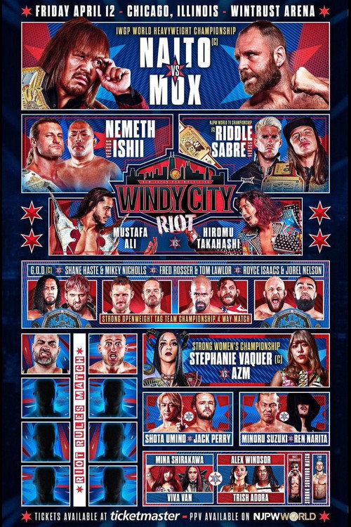 Póster de NJPW Windy City Riot 2024