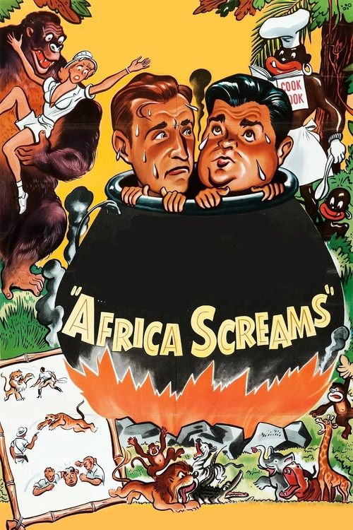 Póster de Abbott y Costello: África viva