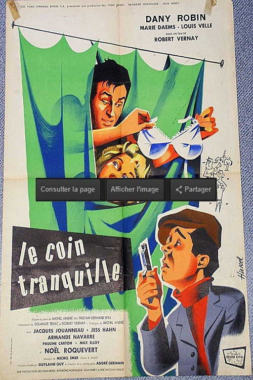 Póster de Le Coin tranquille