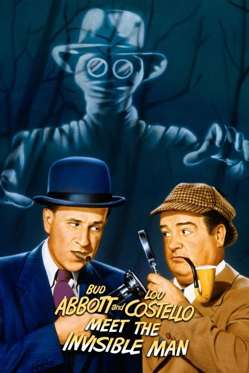 Póster de Abbott y Costello contra el hombre invisible