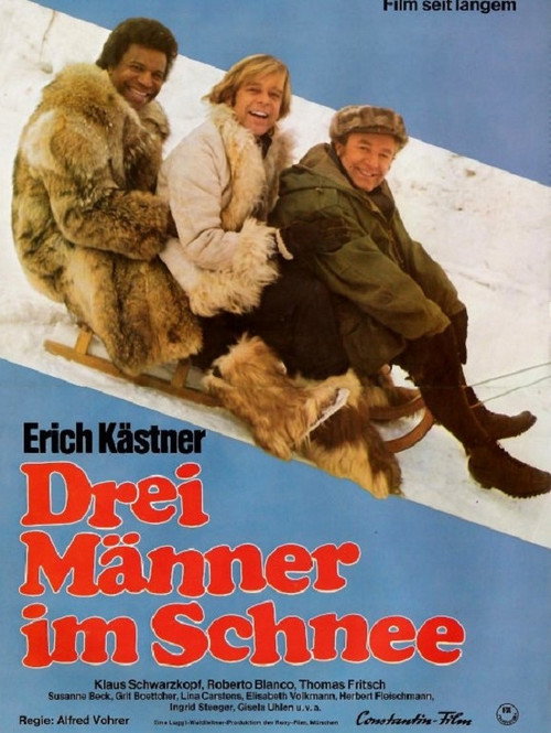Póster de Drei Männer im Schnee