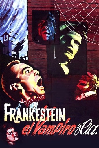 Póster de Frankestein el vampiro y compañía