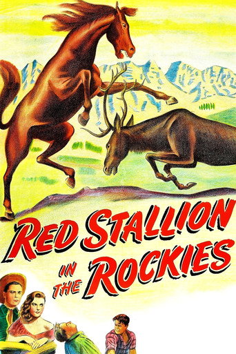 Póster de Red Stallion In The Rockies
