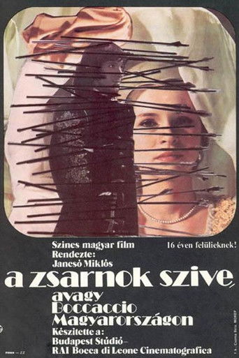 Póster de A zsarnok szíve, avagy Boccaccio Magyarországon