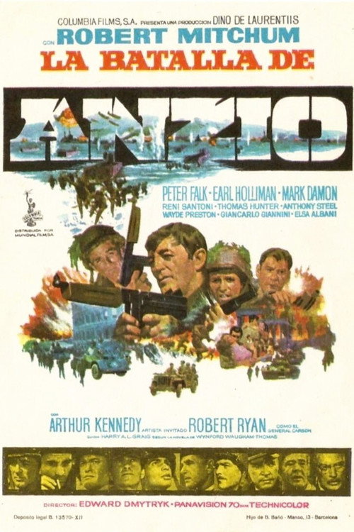Póster de La batalla por Anzio