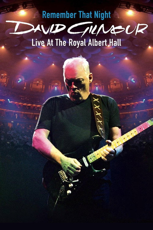 Póster de David Gilmour: Remember That Night - Live at the Royal Albert Hall