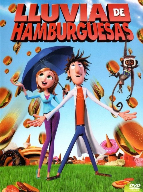Póster de Lluvia de Hamburguesas