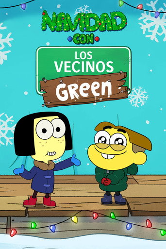 Póster de Navidad con los vecinos Green