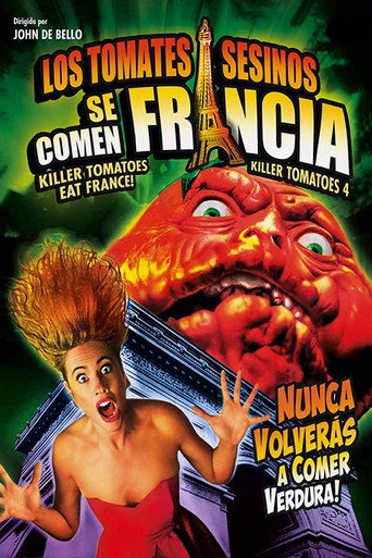 Póster de Los tomates asesinos se comen Francia