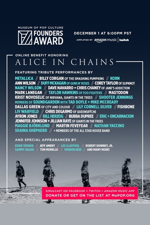 Póster de MoPOP Founders Award 2020 Honoring Alice in Chains