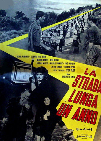 Póster de La strada lunga un anno