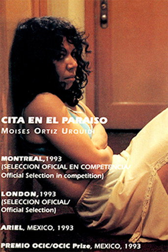 Póster de Cita en el paraíso.