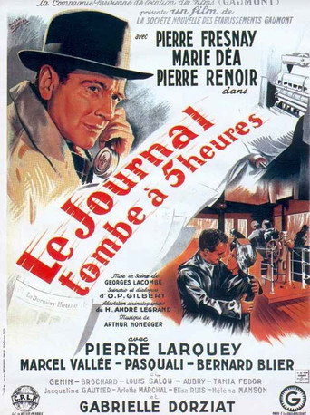 Póster de Le journal tombe à 5 heures