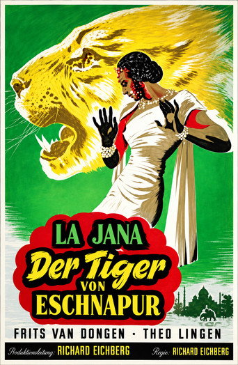 Póster de Der Tiger von Eschnapur