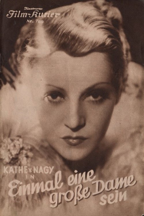 Póster de Einmal eine große Dame sein