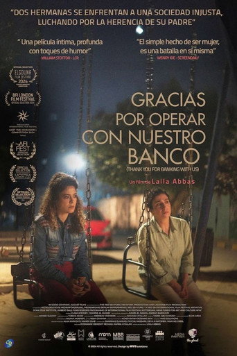 Póster de Gracias por operar con nuestro banco