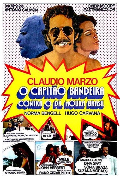 Póster de O Capitão Bandeira Contra o Dr. Moura Brasil