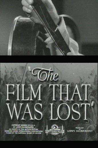 Póster de The Film That Was Lost