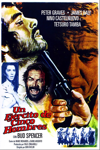 Póster de Un esercito di cinque uomini