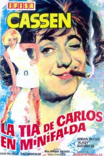 Póster de La tía de Carlos en minifalda