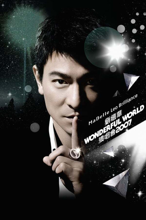 Póster de Andy Lau Wonderful World Concert Tour Shanghai 2008
