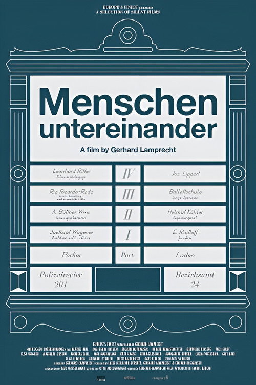 Póster de Menschen untereinander