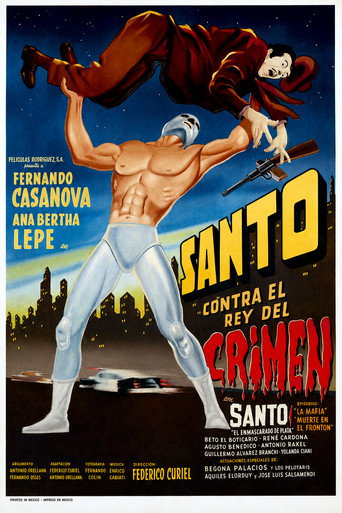 Póster de Santo contra el rey del crimen