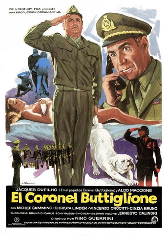 Póster de Un ufficiale non si arrende mai nemmeno di fronte all'evidenza, firmato Colonnello Buttiglione