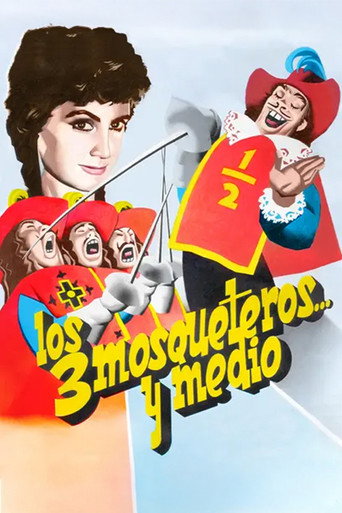 Póster de Los tres mosqueteros y medio