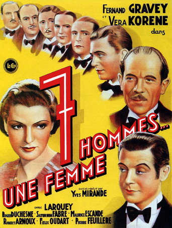 Póster de Sept hommes, une femme