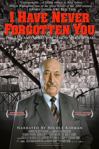 Póster de Je ne vous ai jamais oublié : la vie et l'héritage de Simon Wiesenthal