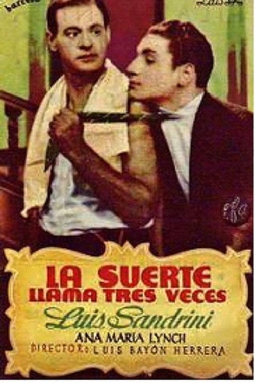 Póster de La suerte llama tres veces