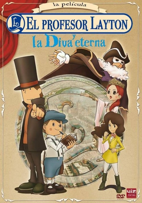 Póster de El profesor Layton y la Diva eterna