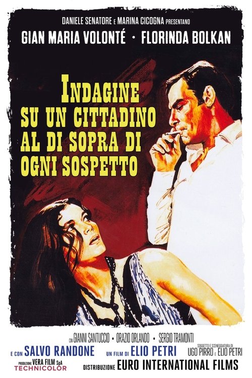 Póster de Indagine su un cittadino al di sopra di ogni sospetto