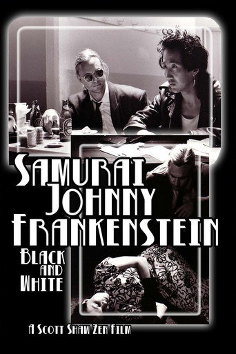 Póster de Samurai Johnny Frankenstein Black and White