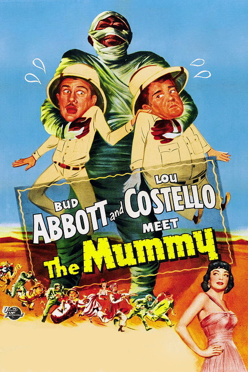 Póster de Abbott y Costello contra la momia