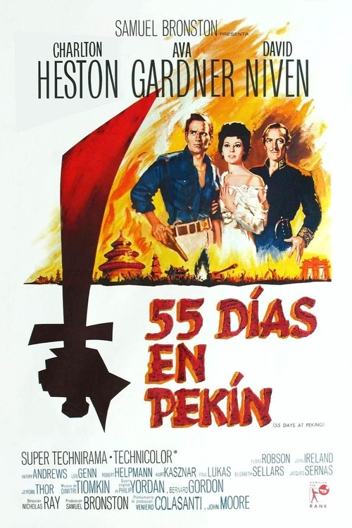 Póster de 55 días en Pekín