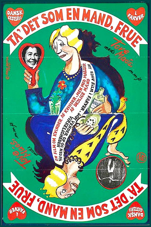 Póster de Ta' det som en mand, frue!