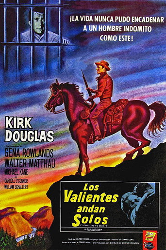Póster de Los valientes andan solos