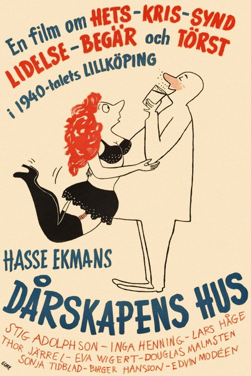 Póster de Dårskapens hus
