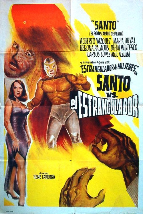Póster de Santo vs. el estrangulador