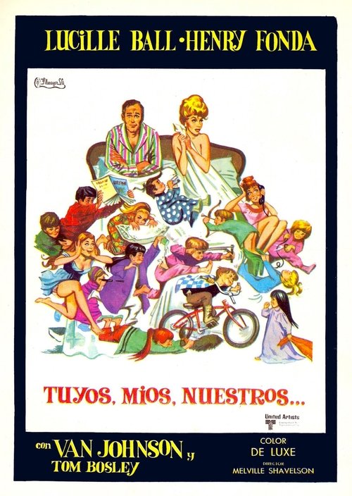 Póster de Los tuyos, los míos, los nuestros