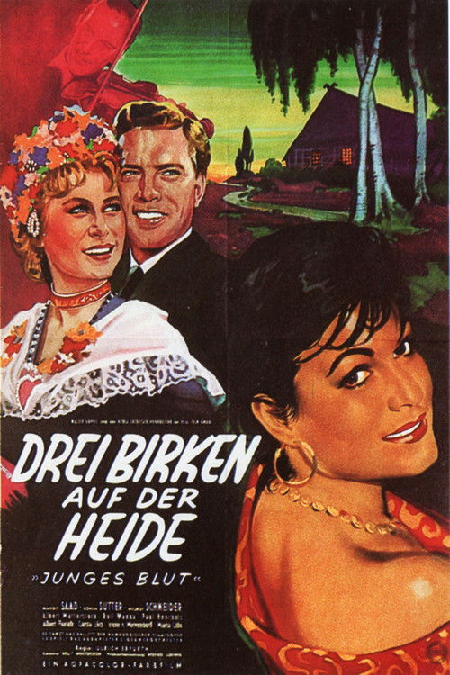 Póster de Drei Birken auf der Heide