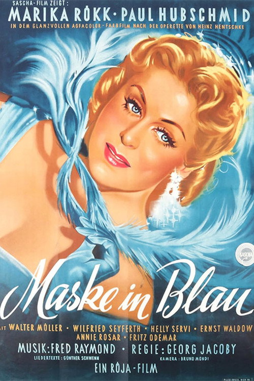 Póster de Maske in Blau