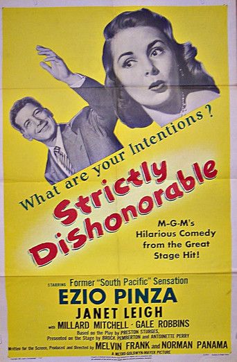 Póster de Strictly Dishonorable
