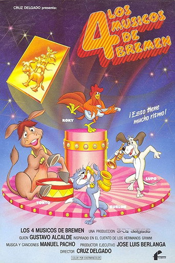 Póster de Los cuatro músicos de Bremen