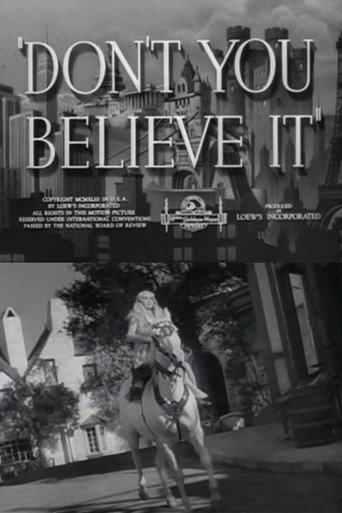 Póster de Don't You Believe It