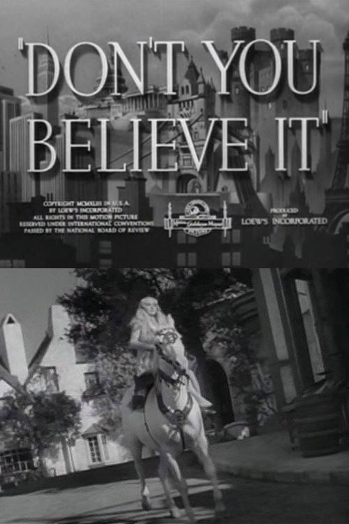 Póster de Don't You Believe It