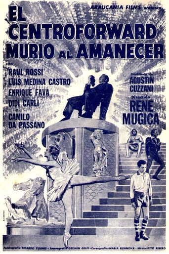 Póster de El centroforward murió al amanecer